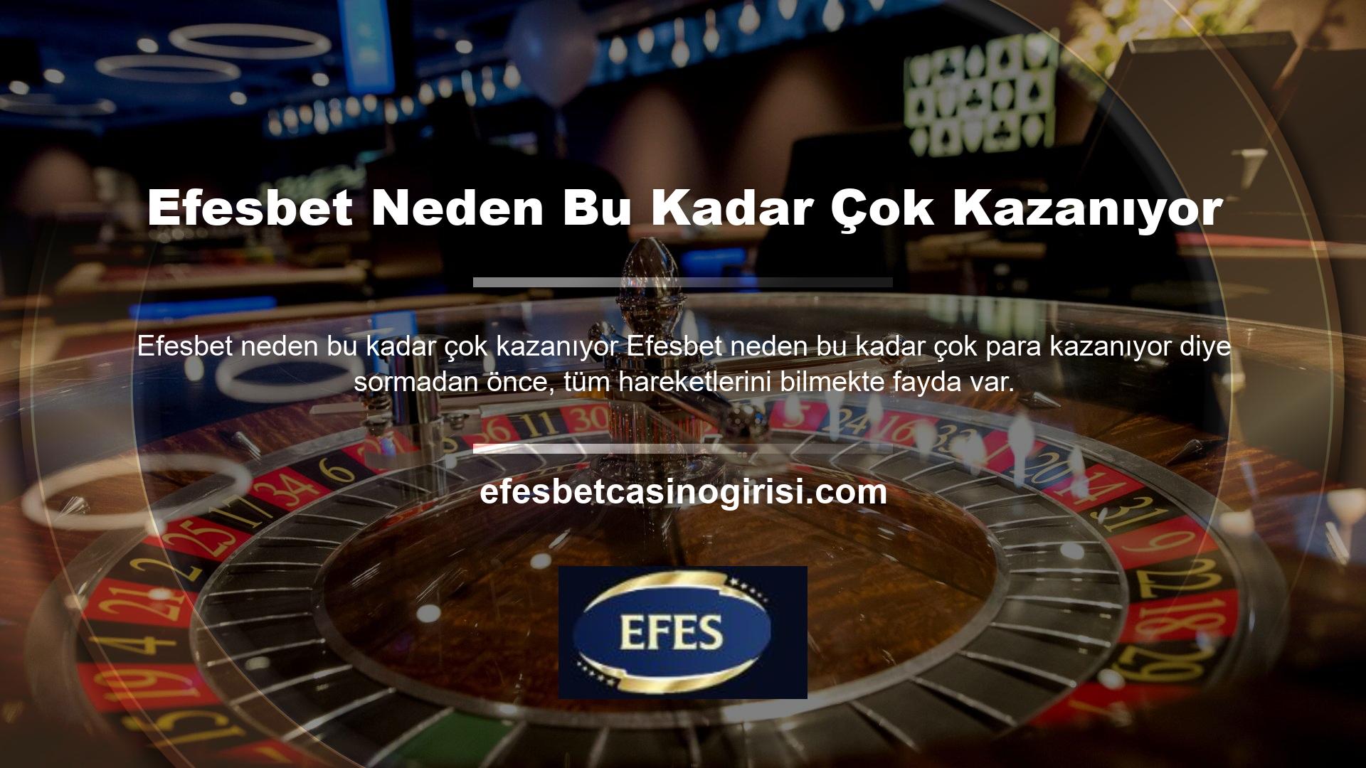 Efesbet casino oyunları ve bahis bölümünde hizmet veren bir bahis platformudur